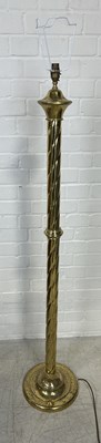 Lot 979 - A CHRISTOPHER WRAY BRASS STANDARD LAMP