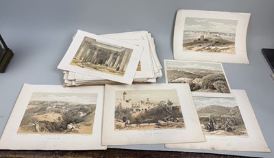 Lot 485 - DAVID ROBERTS: A LARGE COLLECTION OF ONE HUNDRED AND TWENTY ONE COLOURED PLATES PUBLISHED 1855 BY DAY & SON, LONDON.