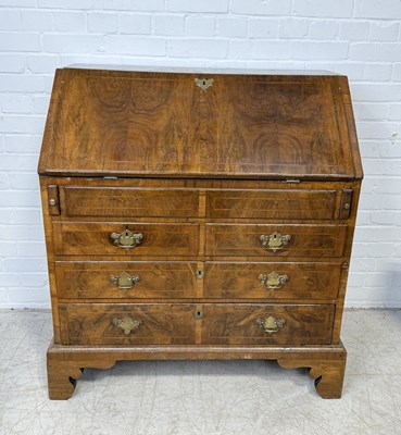 Lot 895 - A WALNUT BUREAU