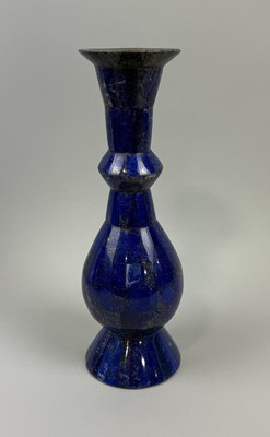 Lot 323 - A LAPIS LAZULI VASE