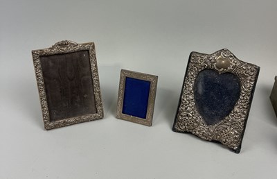 Lot 108 - THREE SILVER PICTURE FRAMES