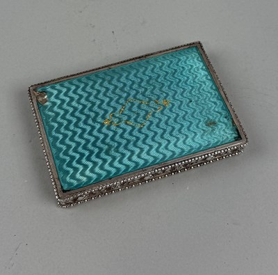 Lot 140 - A 925. SILVER ENAMELLED CARD CASE