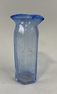 Lot 1021 - A MID-CENTURY GLASS BOTTLE SIGNED 'NEWELL'