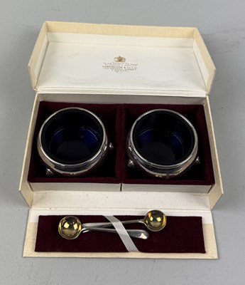 Lot 91 - A PAIR OF SILVER SALTS BY CARRINGTON AND CO