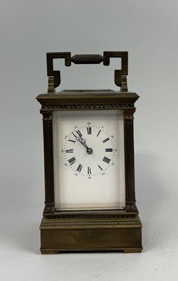 Lot 326 - A FRENCH CARRIAGE CLOCK