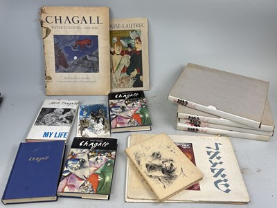 Lot 457 - A COLLECTION OF BOOKS ON MARC CHAGALL TO INCLUDE FOUR COPIES OF CHAGALL LITHOGRAPHIE III, RENE SCHWOB CHAGALL BOOK 1931 (13)