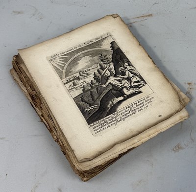 Lot 501 - A COLLECTION OF 18TH CENTURY BLACK AND WHITE PLATES IN PART BOOK