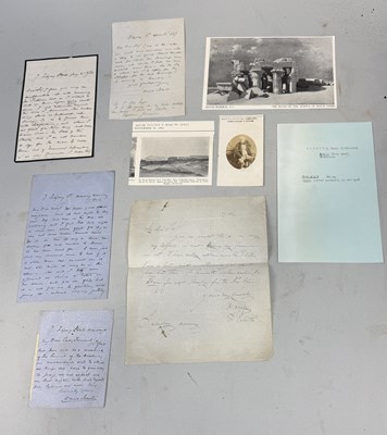 Lot 489 - FIVE AUTOGRAPH LETTERS BY DAVID ROBERTS R.A. TO INCLUDE A PHOTOGRAPH IN OLD AGE