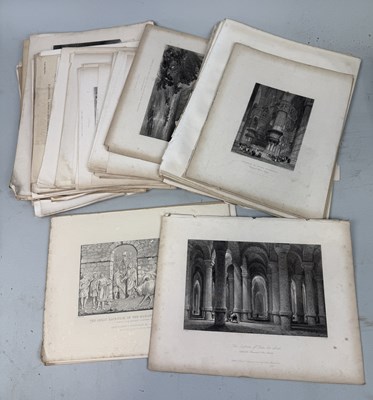 Lot 500 - A LARGE COLLECTION OF BLACK AND WHITE PRINTS TO INCLUDE HOLY LAND, W.H.BARTLETT, ALSO OLD MASTER PRINTS AFTER TURNER, FROST (QTY)