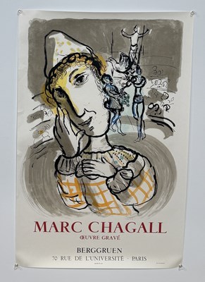 Lot 458 - MARC CHAGALL (1887-1985): A 1967 POSTER OEUVRE GRAVE BY BERGGRUEN