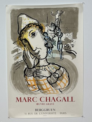 Lot 459 - MARC CHAGALL (1887-1985): A 1967 POSTER OEUVRE GRAVE BY BERGGRUEN