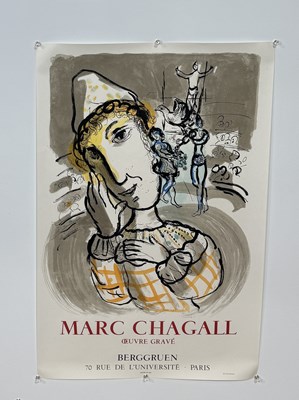 Lot 460 - MARC CHAGALL (1887-1985): A 1967 POSTER OEUVRE GRAVE BY BERGGRUEN