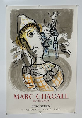 Lot 462 - MARC CHAGALL (1887-1985): A 1967 POSTER OEUVRE GRAVE BY BERGGRUEN