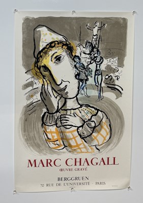 Lot 463 - MARC CHAGALL (1887-1985): A 1967 POSTER OEUVRE GRAVE BY BERGGRUEN