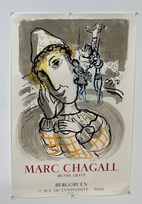 Lot 464 - MARC CHAGALL (1887-1985): A 1967 POSTER OEUVRE GRAVE BY BERGGRUEN