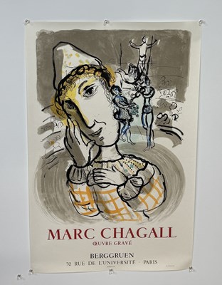 Lot 465 - MARC CHAGALL (1887-1985): A 1967 POSTER OEUVRE GRAVE BY BERGGRUEN