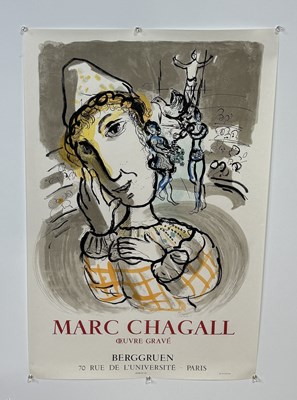 Lot 466 - MARC CHAGALL (1887-1985): A 1967 POSTER OEUVRE GRAVE BY BERGGRUEN