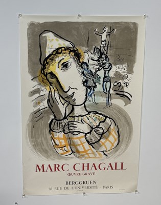 Lot 467 - MARC CHAGALL (1887-1985): A 1967 POSTER OEUVRE GRAVE BY BERGGRUEN