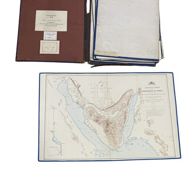 Lot 487 - ORDNANCE SURVEY OF THE PENINSULA OF SINAI, PART II 1869 CONTAINING TEN MAPS