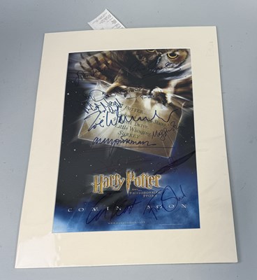 Lot 719 - HARRY POTTER AND PHILOSOPHERS STONE: A SIGNED MOVIE POSTER