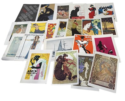 Lot 757 - A LARGE COLLECTION OF POSTER PRINTS TO INCLUDE TOULOUSE L'AUTREC