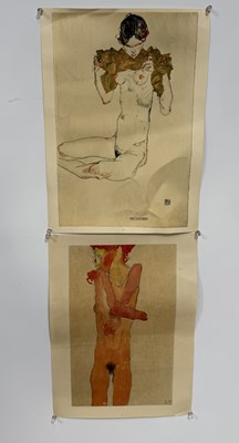 Lot 822 - AFTER EGON SCHIELE: TWO PRINTS