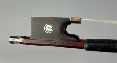 Lot 260 - A GOLD MOUNTED VIOLIN BOW STAMPED 'KITTEL'