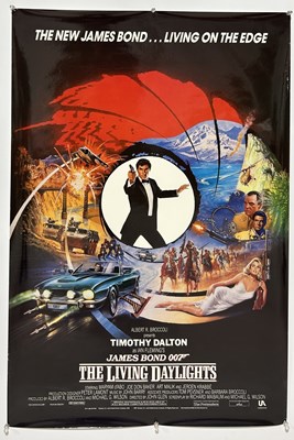 Lot 823 - A VERY RARE 'GREEN CAR' COLOUR ERROR JAMES BOND POSTER 'THE LIVING DAYLIGHTS' 1987 FILM POSTER