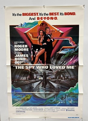 Lot 825 - JAMES BOND 'THE SPY WHO LOVED ME' 1980 RE-RELEASE FILM POSTER