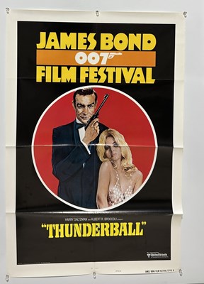 Lot 829 - JAMES BOND 'THUNDERBALL' FILM FESTIVAL RE-RELEASE STYLE B FILM POSTER