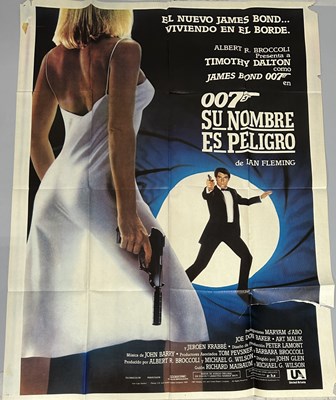 Lot 834 - JAMES BOND 'THE LIVING DAYLIGHTS' SPANISH FILM POSTER