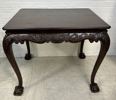 Lot 863C - A GEORGE II STYLE MAHOGANY CENTRE TABLE ON...