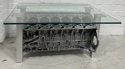 Lot 994A - A RARE V12 MOTOR ENGINE COFFEE TABLE