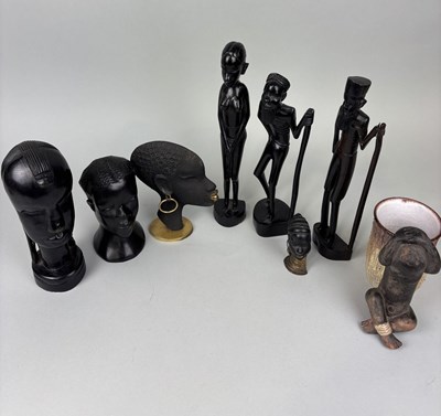 Lot 880 - A COLLECTION OF AFRICAN SCULPTURES