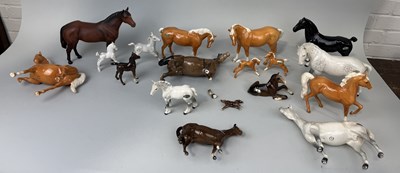 Lot 370 - A COLLECTION OF BESWICK POTTERY HORSES