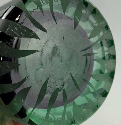 Lot 898 - A CATHERINE HOUGH GLASS VASE ALONG WITH ANOTHER SIMILAR