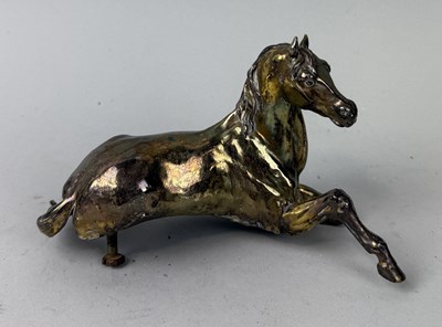 Lot 199 - A HORSE SCULPTURE WITH SILVER MARKS FOR JOHN SAMUEL HUNT (1785-1865)