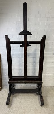 Lot 843 - A LARGE ANTIQUE DOUBLE-SIDED EASEL