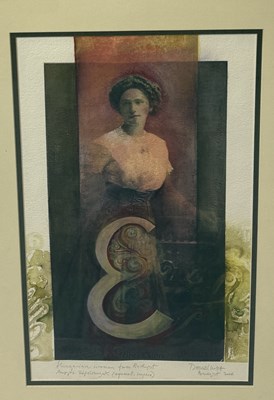 Lot 629 - A MIXED MEDIA EUROPEAN SCHOOL PAINTING TITLED 'HUNGARIAN WOMAN FROM BUDAPEST'