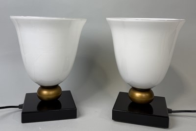 Lot 797 - A PAIR OF FRENCH ART DECO UPLIGHTER LAMPS BY CREATION MATHIAS