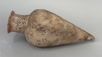 Lot 83 - A TERRACOTTA RHYTON, POSSIBLY ANCIENT