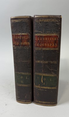 Lot 314 - REVEREND BLOOMFIELD'S GEOGRAPHY: A GENERAL VIEW OF THE WORLD, 1805 IN TWO VOLUMES, LEATHER BOUND