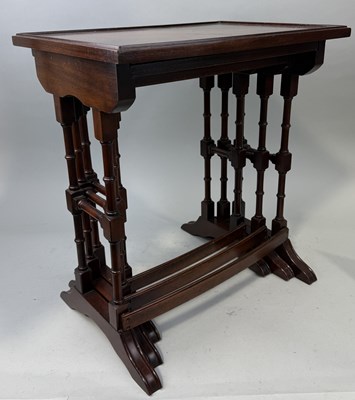 Lot 819 - A NEST OF THREE TABLES, BY REPRODUX