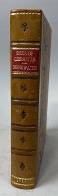 Lot 289 - JOHN DRINKWATER: HISTORY OF THE SEIGE OF GIBRALTAR, BROWN LEATHER BOUND