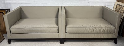 Lot 739 - CHRISTIAN LIAGRE: A PAIR OF WIDE ARMCHAIRS OR SOFAS