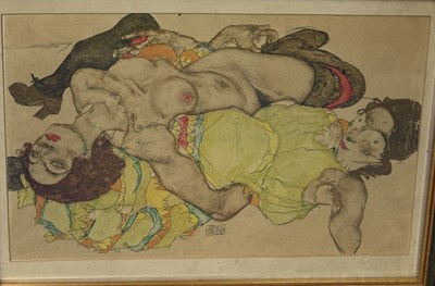 Lot 702 - AFTER EGON SCHIELE: A PRINT ON PAPER