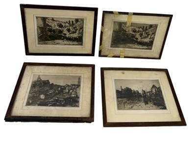 Lot 496 - WILLIAM SAMUEL HORTON (AMERICAN 1865-1936): A GROUP OF FOUR ETCHINGS ON PAPER