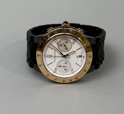 Lot 331 - AN 18CT MAUBOUSIN GENTLEMAN'S WRISTWATCH