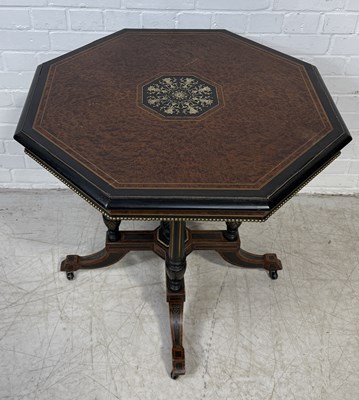 Lot 732 - EDWARDS AND ROBERTS: AN AESTHETIC PERIOD OCTAGONAL TABLE