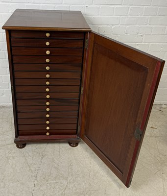 Lot 733 - A 19TH CENTURY COLLECTORS CABINET